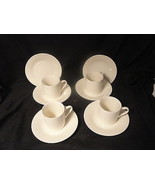 Ivory Toscany Collection Demitasse Cups and Saucers 4 ea - $23.99