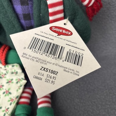 Hallmark Maxine Plush Holiday Doll Bunny Slippers Santa 12" Vintage Christmas Item image 3