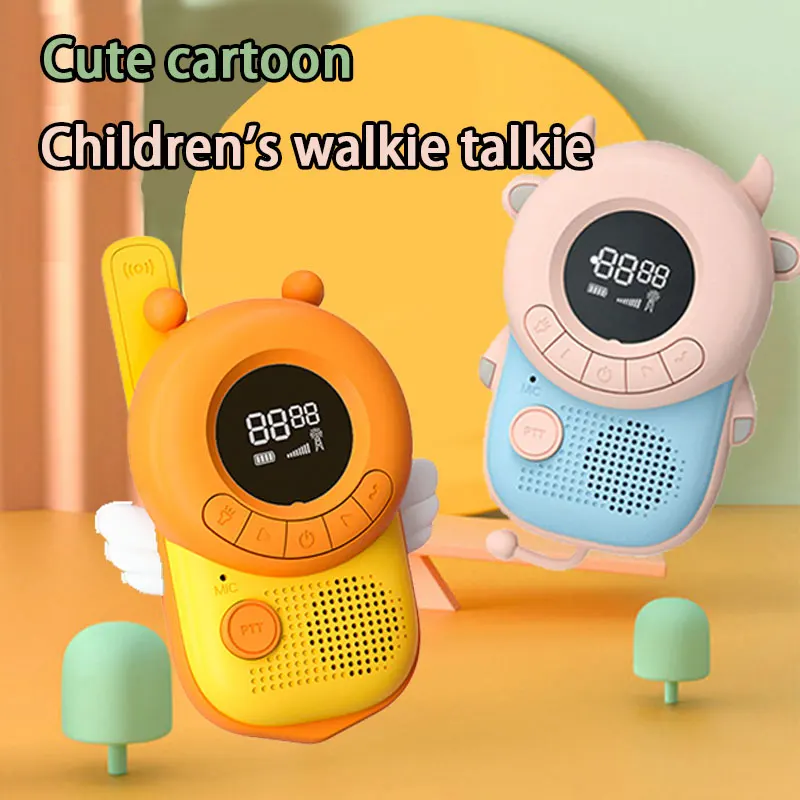 Play 2PCS Rabbit Mini Play Walkie Talkie Play phone Handheld Transceiver 3KM Ran - £61.68 GBP