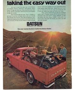 1979 Datsun Small Trucks King Cab Stretch Print Ad Automobile 8.5&quot; x 11&quot; - €17,42 EUR