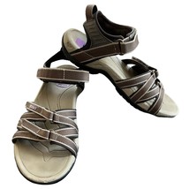 Teva Womens Tirra Sandal Brown Tan 6.5 Adjustable 4266 - £30.81 GBP
