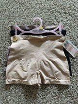 JUICY COUTURE 3 PACK SEAMLESS SHAPING SHORTS PANTIES UNDERWEAR Size Large - $21.49
