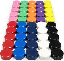 50 PCS Fridge Magnets Refrigerator Magnets for Whiteboard Magnets round Magnets  - £11.31 GBP