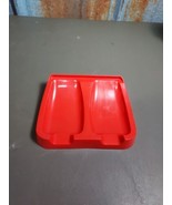 VINTAGE 1970&#39;s TUPPERWARE DOUBLE SPOON REST Redish Orange #1226-2 - $177.50 MXN