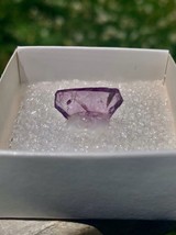 Clear Purple Fluorite Crystal Slice Specimen Illinois USA Mounted Boxed Labeled - £6.97 GBP