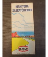 Manitoba Saskatchewan Road Map Courtesy of Texaco 1972-1975 Edition - £11.75 GBP