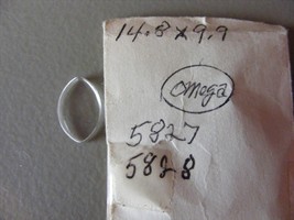Vintage Omega Crystal 5827  5828  14.8 x 9.9 NOS - $551.17 MXN
