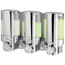 Better Living Products 76345 AVIVA Three Chamber Dispenser, Chrome - $75.99