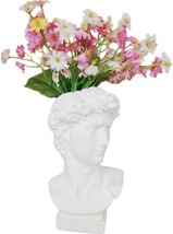 Greek Statue Planter Urn Home Garden Decor Sculpture 6.7&quot; H, Face By Creation - £31.58 GBP