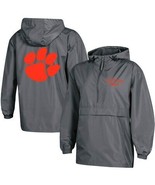 Champion Clemson Pack &amp; Go Windbreaker Logo on Front and Paw Print Back ... - $19.94