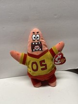 2006 Ty Football Star Patrick Beanie Babies Sponge Bob Plush 7.5” - Free Ship - $12.86