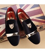 Pointy Lazy English Dandy Man Style Shoes Top Layer Genuine Suede Leather  - $90.00