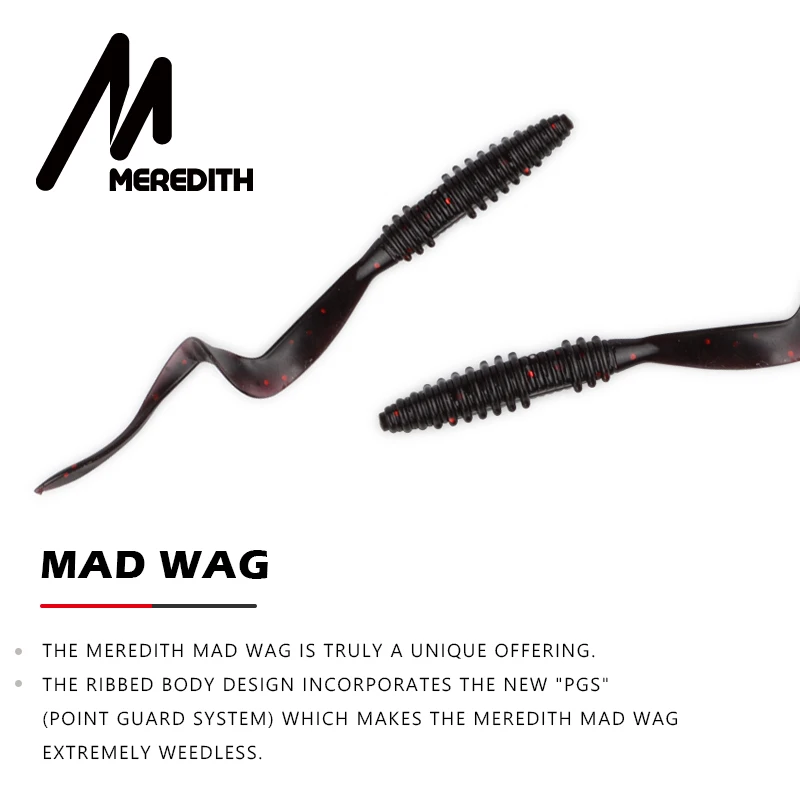 Sporting Meredith Mad Wag Fishing soft lures 50mm 75mm Artificial Soft Baits Pre - £23.90 GBP