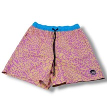 Neff Shorts Size Large W28&quot;xL6&quot; Swim Trunks Elastic Waist Swimwear Anima... - $30.31