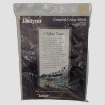 Vintage Janlynn Counted Cross Stitch Kit #00-310 &quot;A Nature Creed&quot; 10&quot; x 20&quot; New - £36.96 GBP