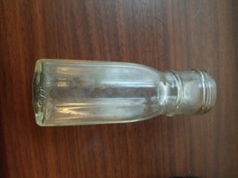 antique Hazel-Atlas medicine bottle 5449 clear glass - $149.24 MXN