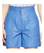 Pants Leather Hot Shorts Short Womens Women Pant Size Wear Mini High Blu... - €86,81 EUR