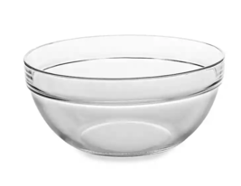 Stackable Glass Bowl Set 9 Inch Diameter - Set/6 - £55.15 GBP