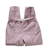 TED BAKER Pants Women&#39;s Size 1 (US 4) Anett Tapered Leg Trousers Pink Co... - $44.99