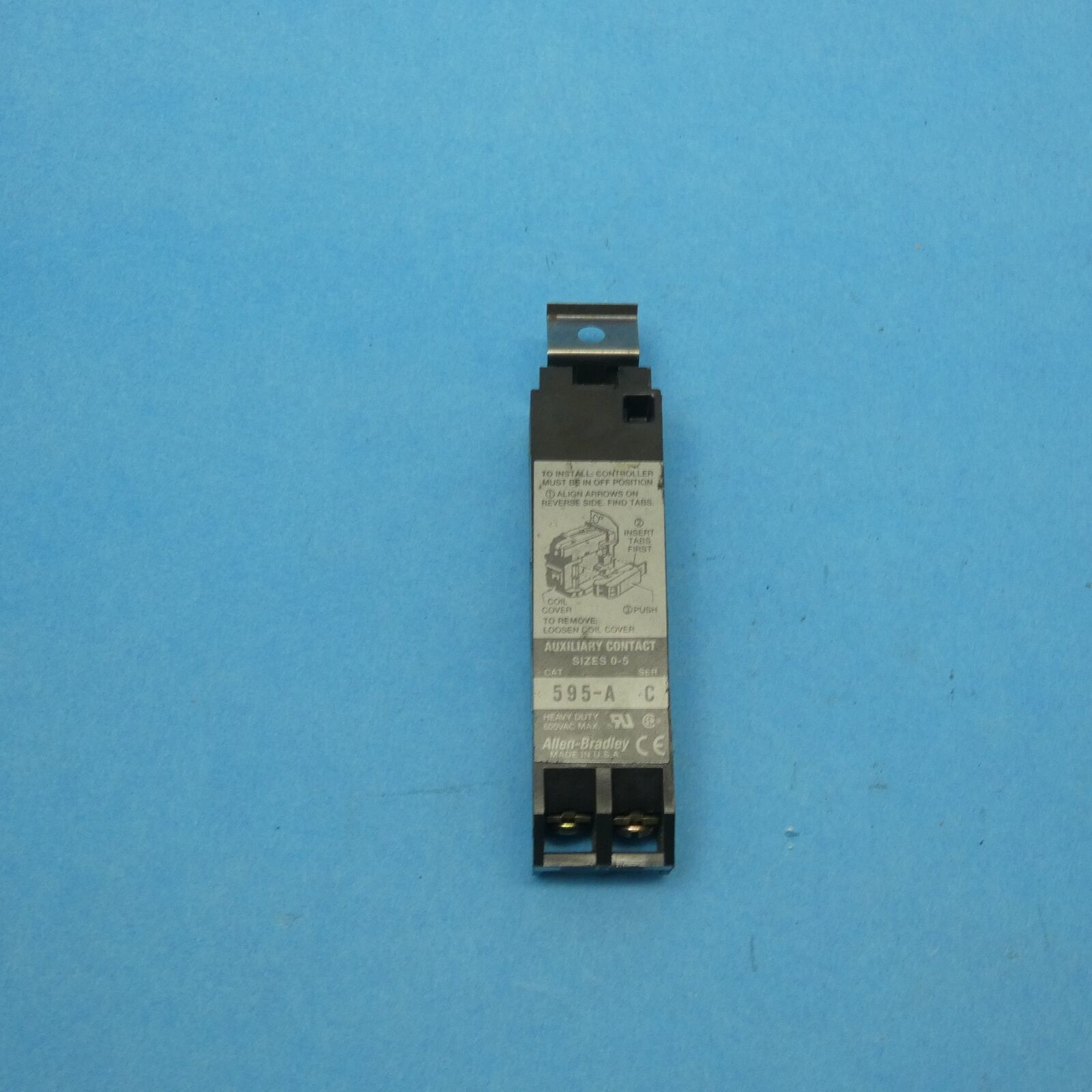 Allen Bradley 595-A Series C Contactor Starter Auxiliary Contact 1 N.O. ... - $9.99
