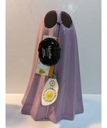 MARTHA STEWART/LED Light/Primitive Ceramic Ghost 12” Halloween NWT Purple - $43.19 CAD