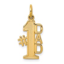 10K Yellow Gold #1 Dad Pendant - $3,368.11 MXN
