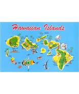 Postcard HI-284 Map of Hawaiian Islands Set of 5 - $16.36 CAD
