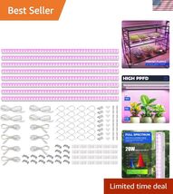 Grow Lights for Indoor Plants, Full Spectrum, 4ft 160W 8 x 20W, LED Grow... - $147.01
