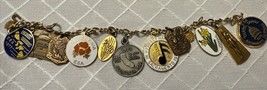 Epsilon Sigma Alpha Sacramento Charm Bracelet 12K GF Bracelet + 13 Charms - €171,11 EUR