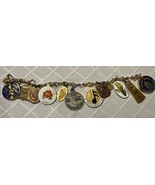 Epsilon Sigma Alpha Sacramento Charm Bracelet 12K GF Bracelet + 13 Charms - €171,11 EUR