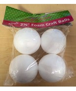 4 Pack 2.5&#39;&#39; Foam Craft Balls - £4.75 GBP
