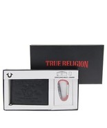 TRUE RELIGION BRAND JEANS Sunter Black Wallet &amp; Carabiner Gift Set - £23.37 GBP