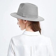 Womens &amp; Mens Fedora Hats, Wide Brim Fedora Hats for Women Men - £32.90 GBP