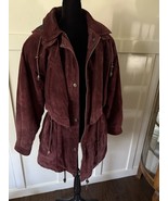 Wilson&#39;s Adventure Bound Suede Leather Flannel-Lined Thinsulate Jacket Sz L - $123.02 CAD