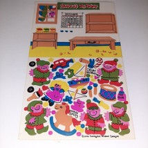 Vintage RARE Maxi Activity Sheet Stickers Sandylion Santa&#39;s Workshop Elves DARK - £37.44 GBP
