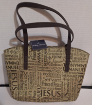 Names of Jesus Bible Cover Carrying Case White Dove Designs Bible Bag NWT - £16.33 GBP