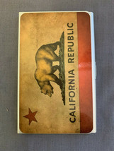 Business Card Holder Light Weight Anodized Aluminum California Bear - $183.47 MXN