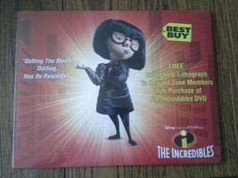 Disney Pixar The Incredibles Best Buy Exclusive Lithograph - $8.90
