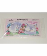 Hallmark 1983 Vintage Stick R Treats Rose Petal Place 80s Sticker TV Car... - $14.95