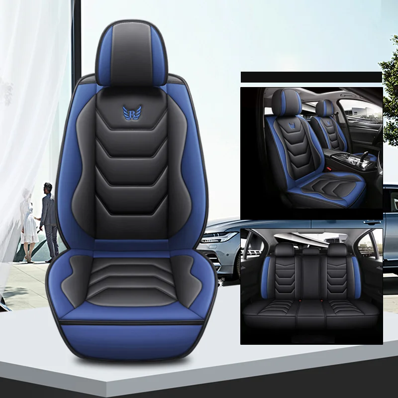 Universal Car Seat Covers For VW Gol G3 G5 Bora ID4 Jaguar XF XE Chrysle... - £129.90 GBP+