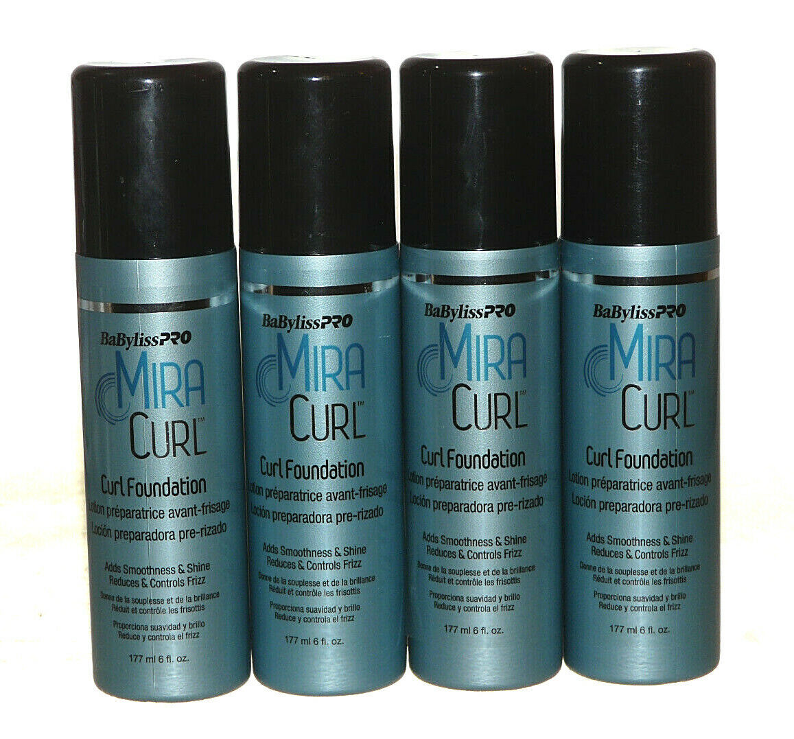 BaByliss PRO Mira Curl Curl Foundation Reduces Frizz 6 Fl Oz  Lot of 4 - $44.43