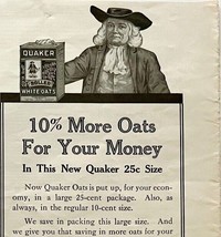 1914 Quaker Oats Cereal Advertisement Mill Farming Ephemera 14.5 x 5.5 - £13.37 GBP