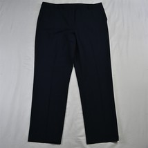 DKNY 16 Navy Blue Mid Rise Trouser Womens Dress Pants - £12.57 GBP