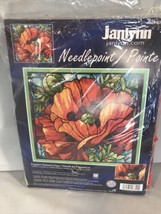 Janlynn 2005 Poppies Stained Glass Needlepoint Kit #023-0320 By Nancy Ro... - $79.14