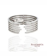 18K(750) Natural Gold Diamond Bangle Bracelets - $18,849.60