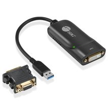 SIIG USB 3.0 to DVI Video Adapter with DVI to VGA Adapter | Quick and Ea... - £53.86 GBP