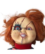 Life Size Chucky Doll Bride Of Chucky Scarred Stitched Face Torn 27” - £177.41 GBP