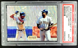 1995 Bwman&#39;s Best Mirror Image Refractor #11 Tony Gwynn Brian Hunter HOF PSA 9 - £51.09 GBP