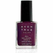 Avon True Color Pro+ Nail Enamel - MIDNIGHT PLUM - 0.406 fl oz. Full Size NOS - $5.00