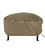 36 in. Khaki Durable Weather-Resistant Round Fire Pit Cover - £19.98 GBP